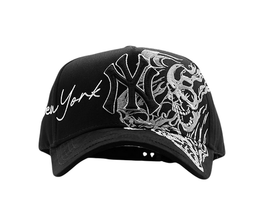 GORRA DANDY HATS NEW YORK SKELETON BLACK